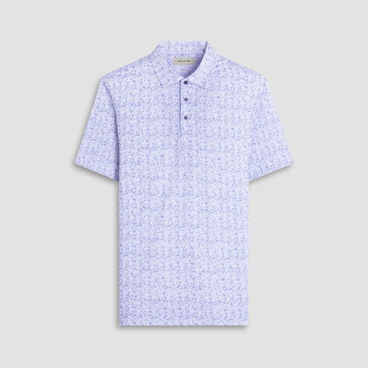 Bugatchi Victor Abstract OoohCotton® Polo Shirt Cobalt