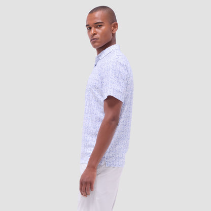 Bugatchi Victor Abstract OoohCotton® Polo Shirt Cobalt