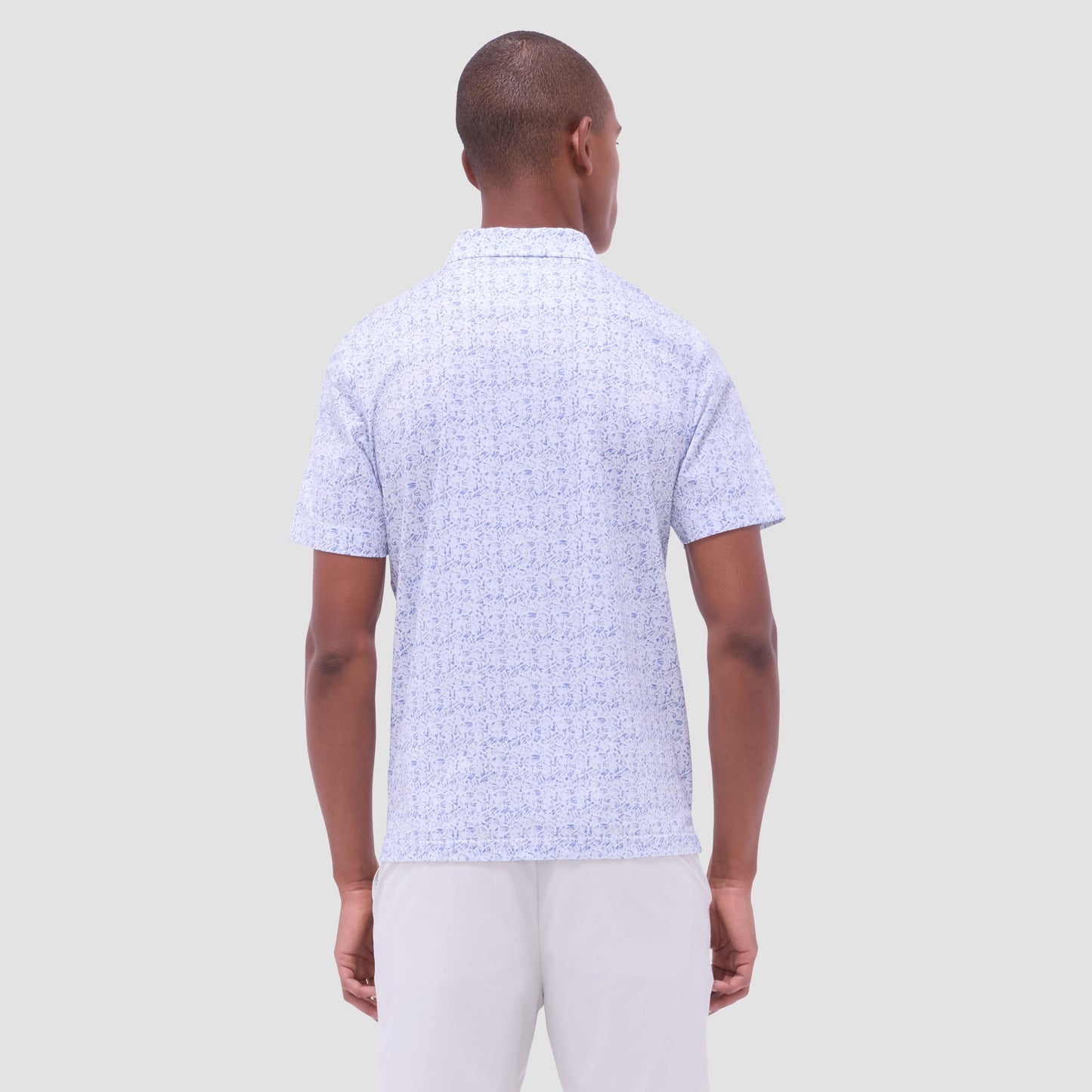 Bugatchi Victor Abstract OoohCotton® Polo Shirt Cobalt