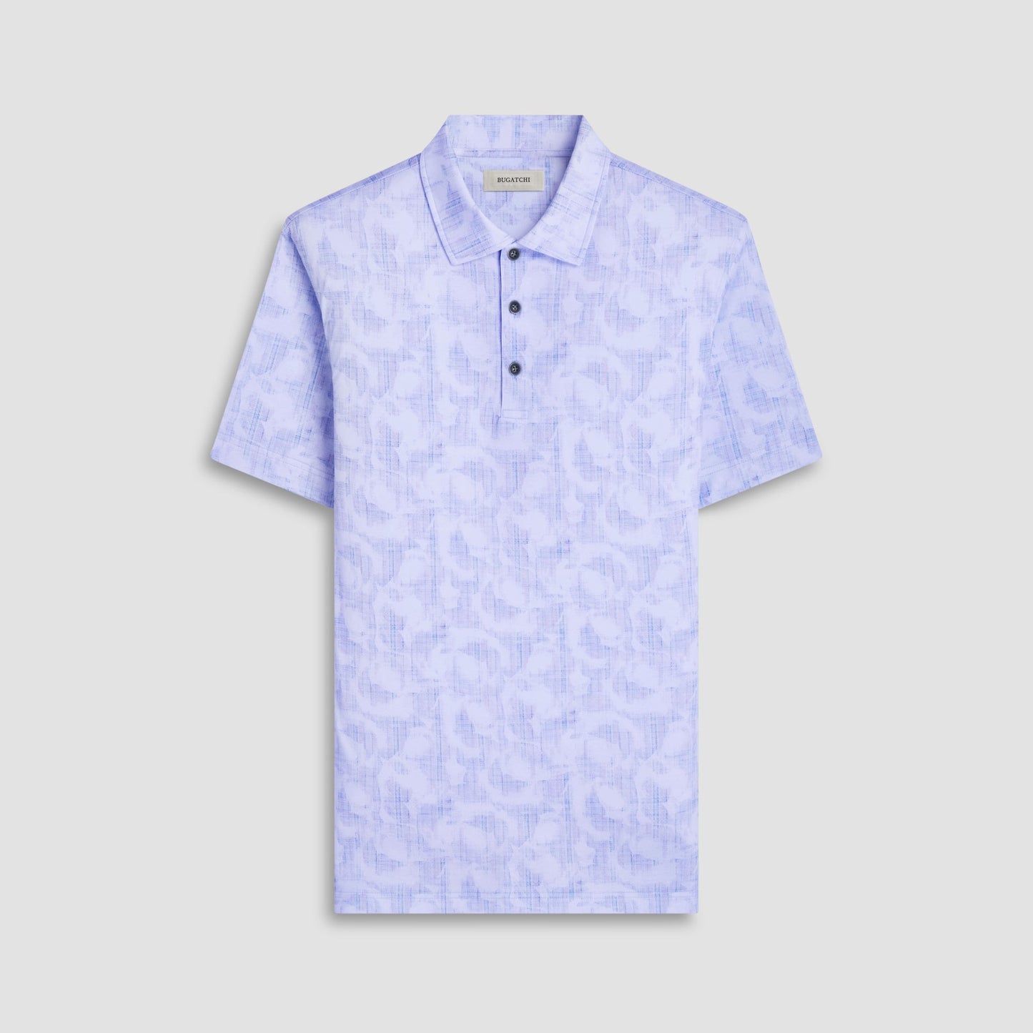 Bugatchi Victor Abstract OoohCotton® Polo Shirt Air Blue
