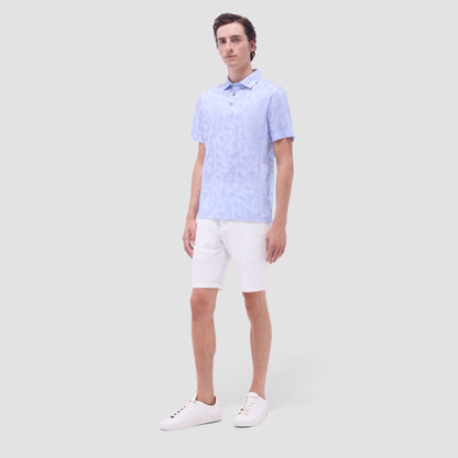 Bugatchi Victor Abstract OoohCotton® Polo Shirt Air Blue