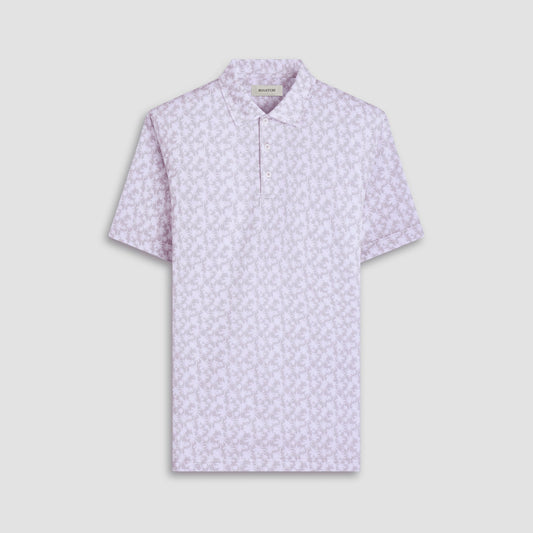 Bugatchi Victor Palm Tree OoohCotton® Polo Shirt Sand