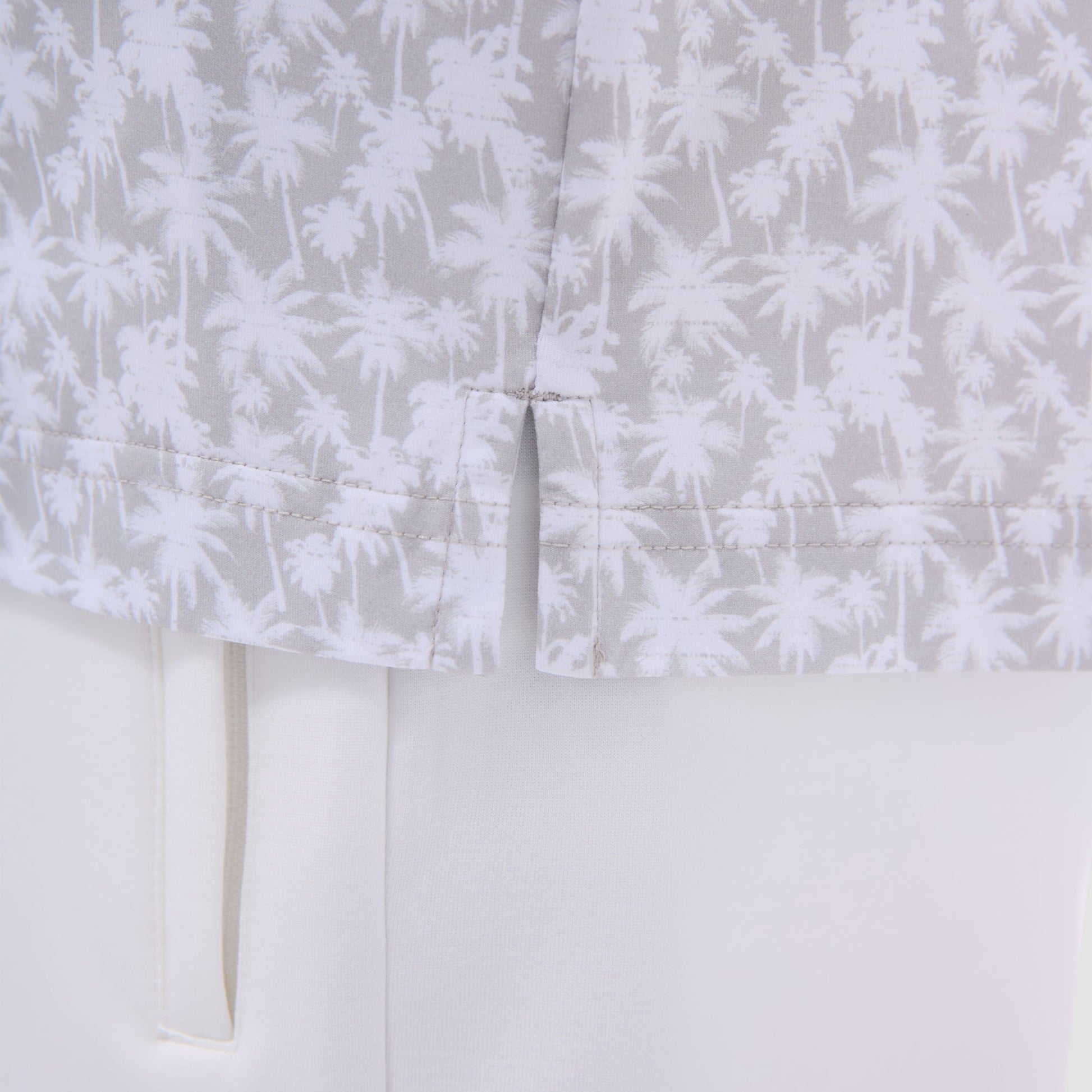 Bugatchi Victor Palm Tree OoohCotton® Polo Shirt Sand