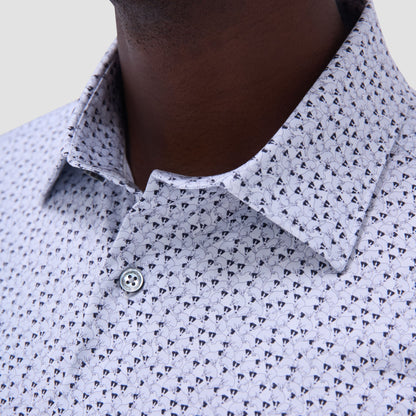 Bugatchi Miles Jack Russell OoohCotton® Short-Sleeve Shirt White