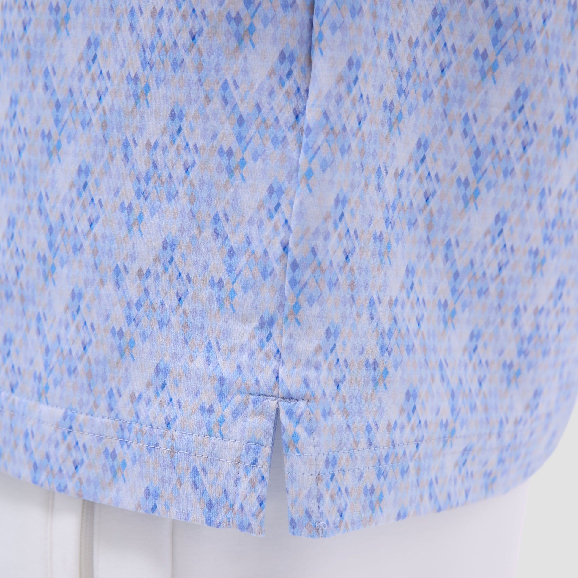 Bugatchi Vincent Double-Sided Geometric & Solid OoohCotton® Polo Shirt Air Blue