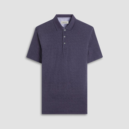 Bugatchi Vincent Double-Sided Solid OoohCotton® Polo Shirt Black