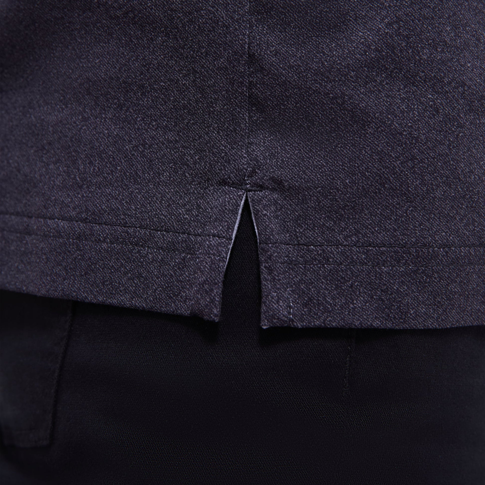 Bugatchi Vincent Double-Sided Solid OoohCotton® Polo Shirt Black