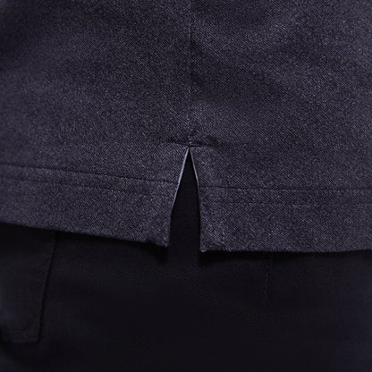 Bugatchi Vincent Double-Sided Solid OoohCotton® Polo Shirt Black