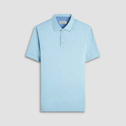 Bugatchi Vincent Double-Sided Solid OoohCotton® Polo Shirt Menthol