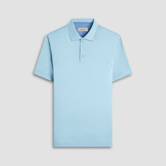 Bugatchi Vincent Double-Sided Solid OoohCotton® Polo Shirt Menthol