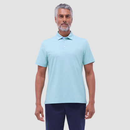 Bugatchi Vincent Double-Sided Solid OoohCotton® Polo Shirt Menthol