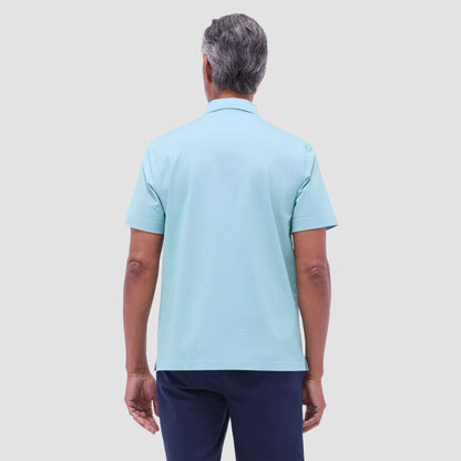 Bugatchi Vincent Double-Sided Solid OoohCotton® Polo Shirt Menthol