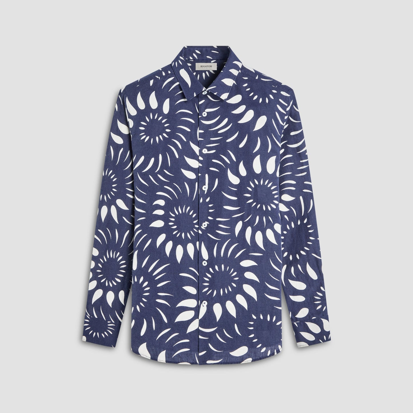 Bugatchi Julian Abstract Shirt Navy