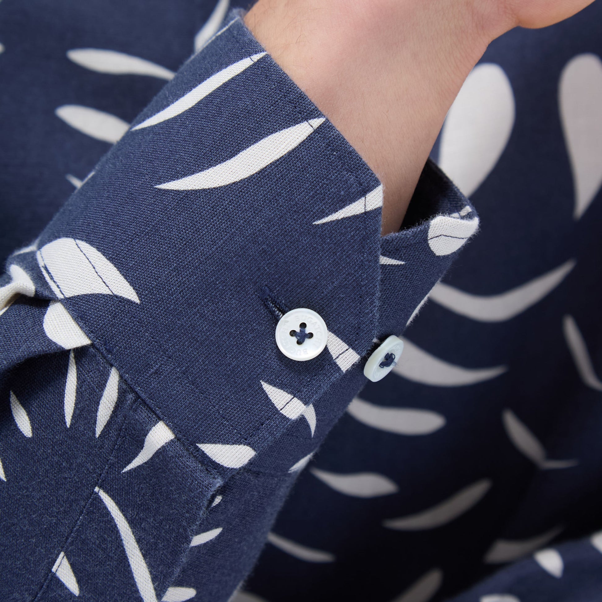 Bugatchi Julian Abstract Shirt Navy