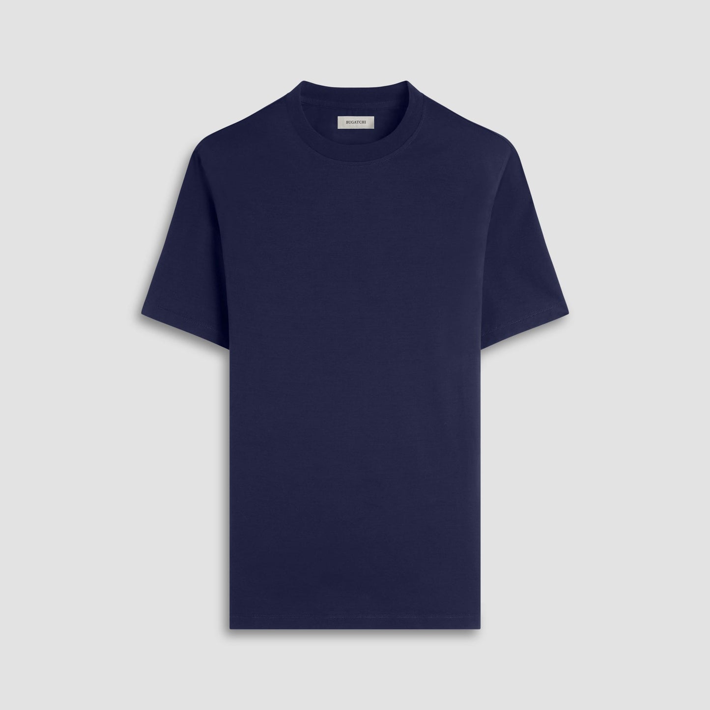 Bugatchi Rufus Solid OoohCotton® Crew Neck T-Shirt Navy