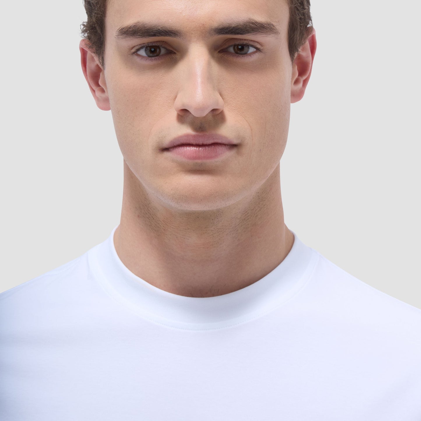 Bugatchi Rufus Solid OoohCotton® Crew Neck T-Shirt White