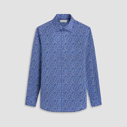 Bugatchi James Abstract OoohCotton® Shirt Night Blue