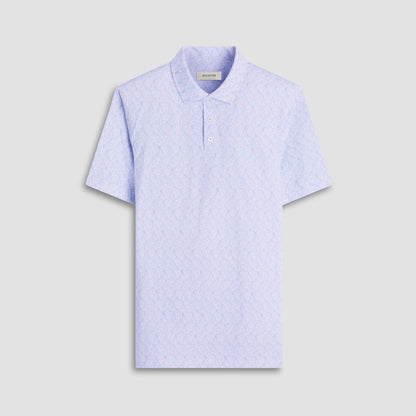 Bugatchi Victor Cocktail OoohCotton® Polo Shirt Air Blue