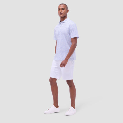 Bugatchi Victor Cocktail OoohCotton® Polo Shirt Air Blue