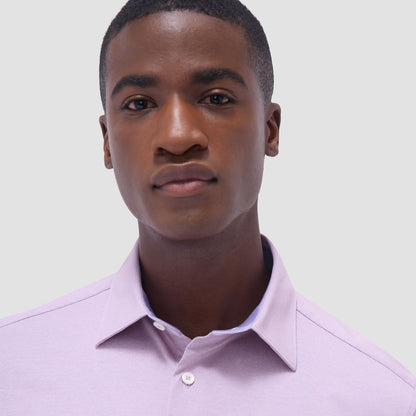 Bugatchi Myron Double-Sided Solid OoohCotton® Short-Sleeve Shirt Dusty Pink