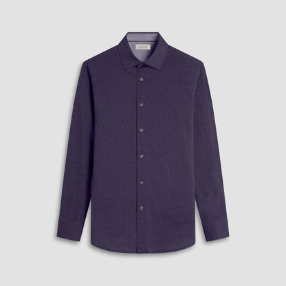 Bugatchi Jimmy Double-Sided Solid OoohCotton® Shirt Black