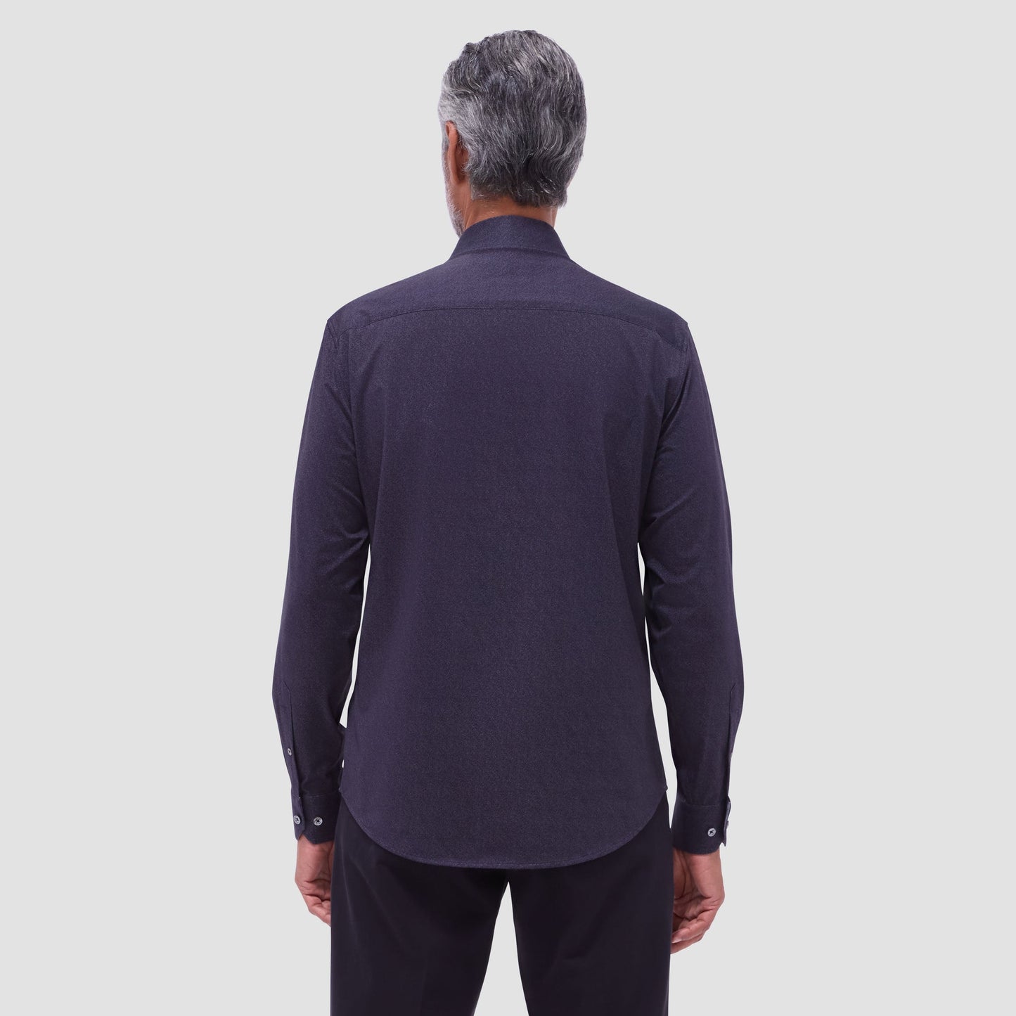 Bugatchi Jimmy Double-Sided Solid OoohCotton® Shirt Black