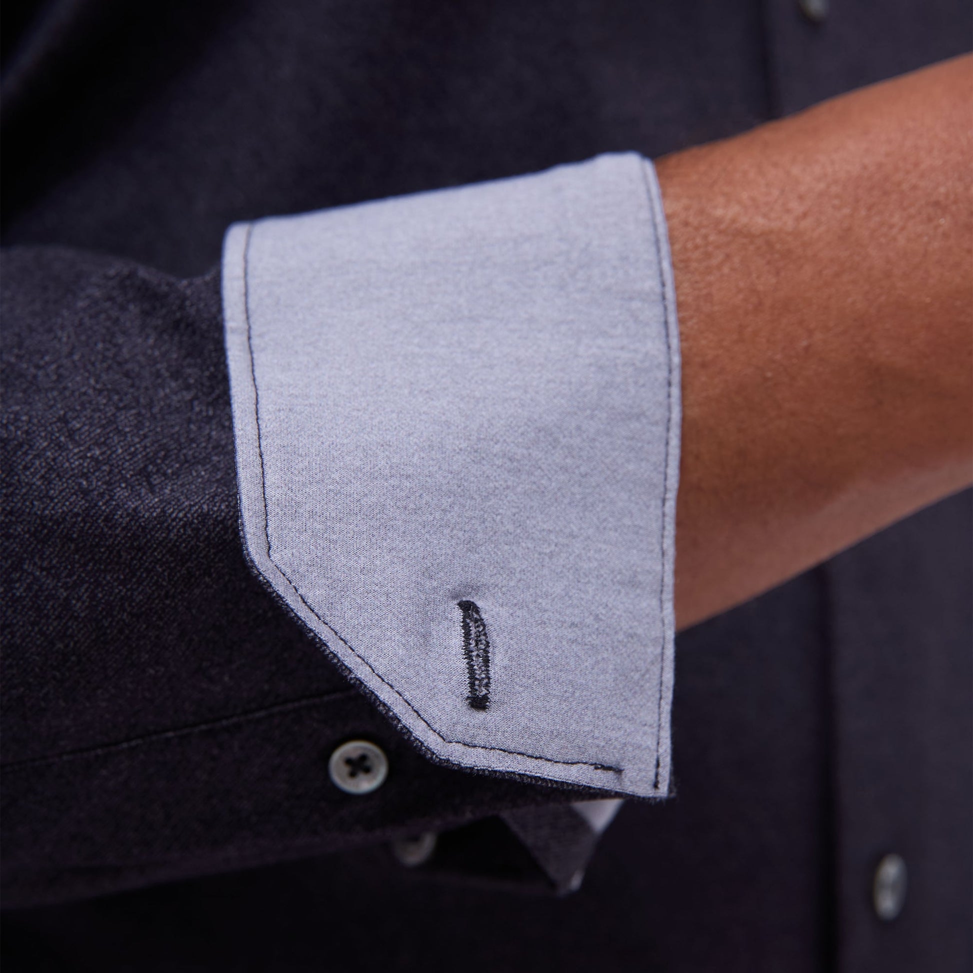 Bugatchi Jimmy Double-Sided Solid OoohCotton® Shirt Black
