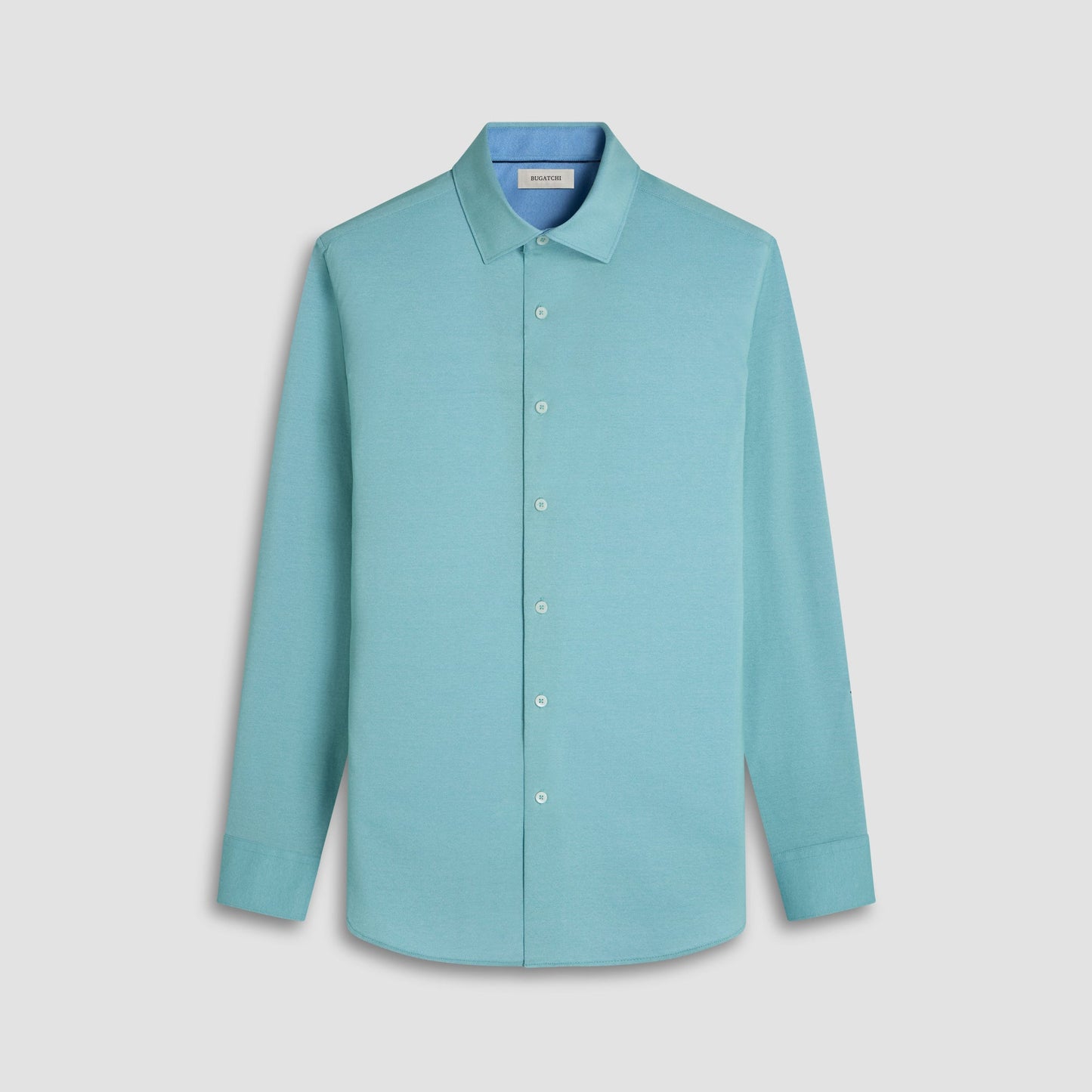 Bugatchi Jimmy Double-Sided Solid OoohCotton® Shirt Menthol
