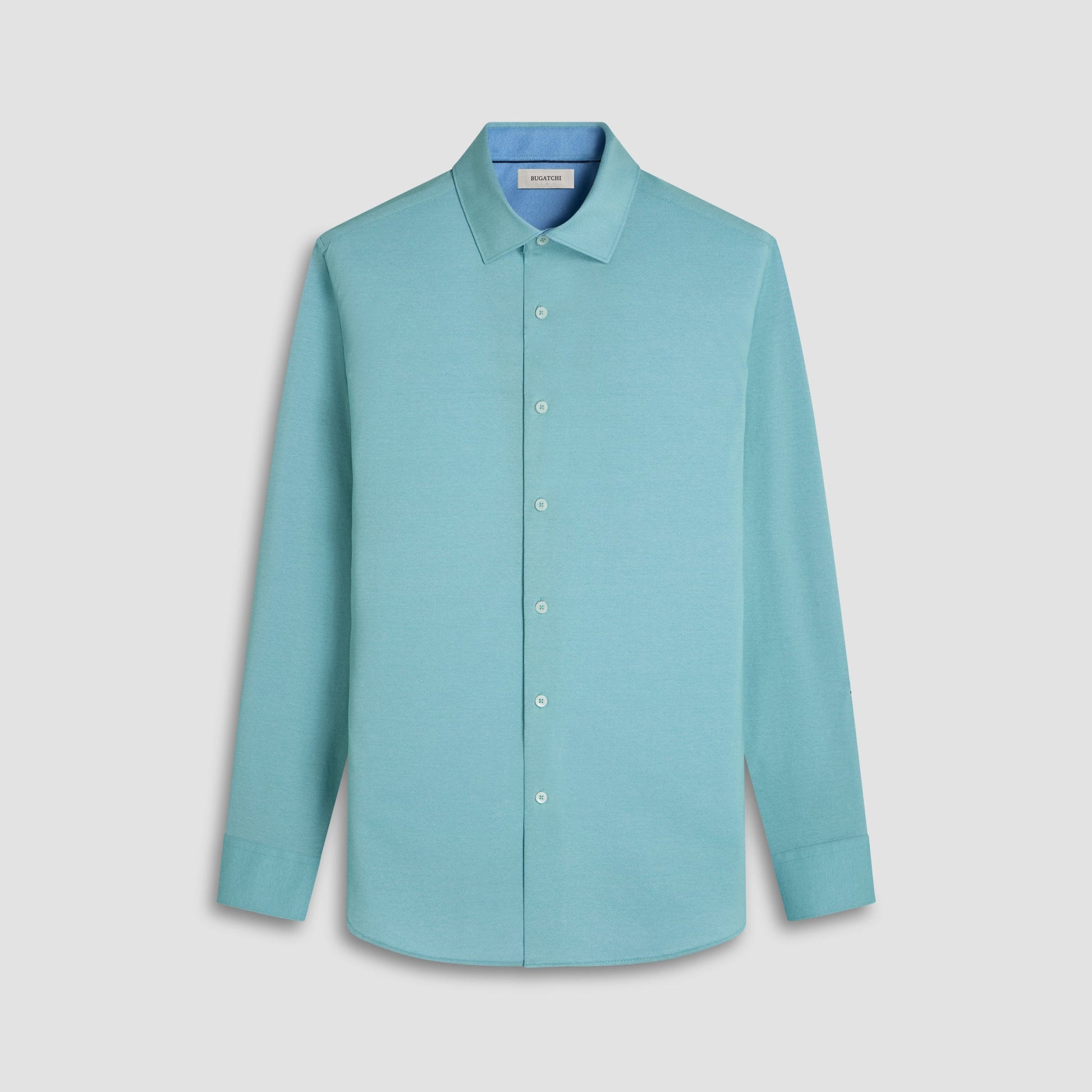 Bugatchi Jimmy Double-Sided Solid OoohCotton® Shirt Menthol
