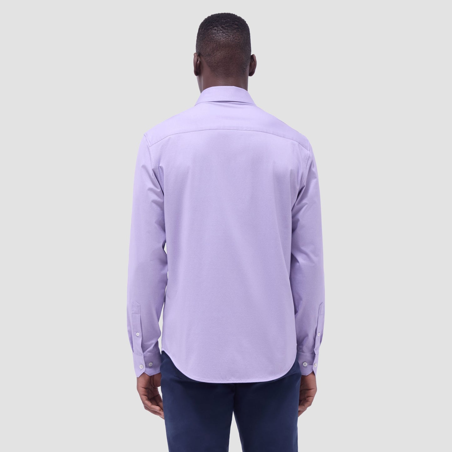 Bugatchi Jimmy Double-Sided Herringbone & Solid OoohCotton® Shirt Lilac
