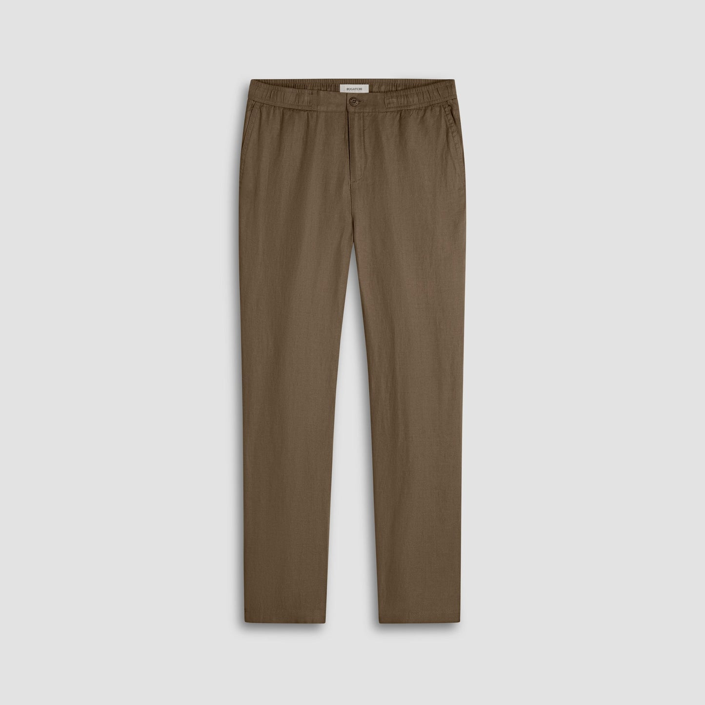 Bugatchi Linen Drawstring Pants Olive