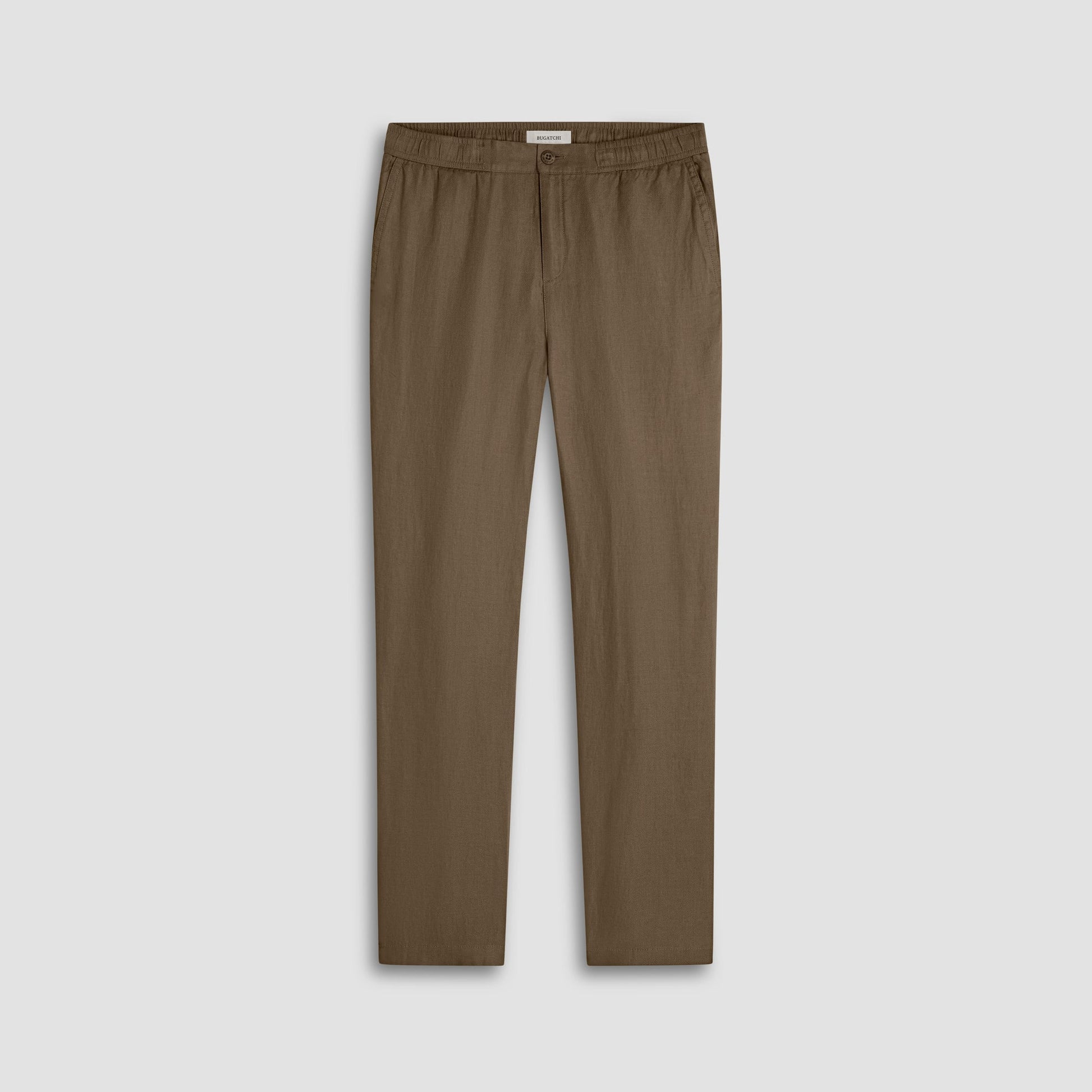 Bugatchi Linen Drawstring Pants Olive