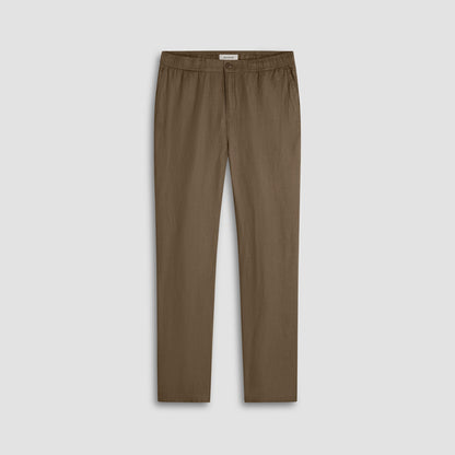 Bugatchi Linen Drawstring Pants Olive