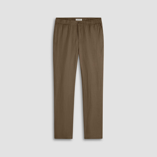 Bugatchi Linen Drawstring Pants Olive