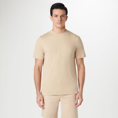 Bugatchi UV50 Performance T-Shirt Sand