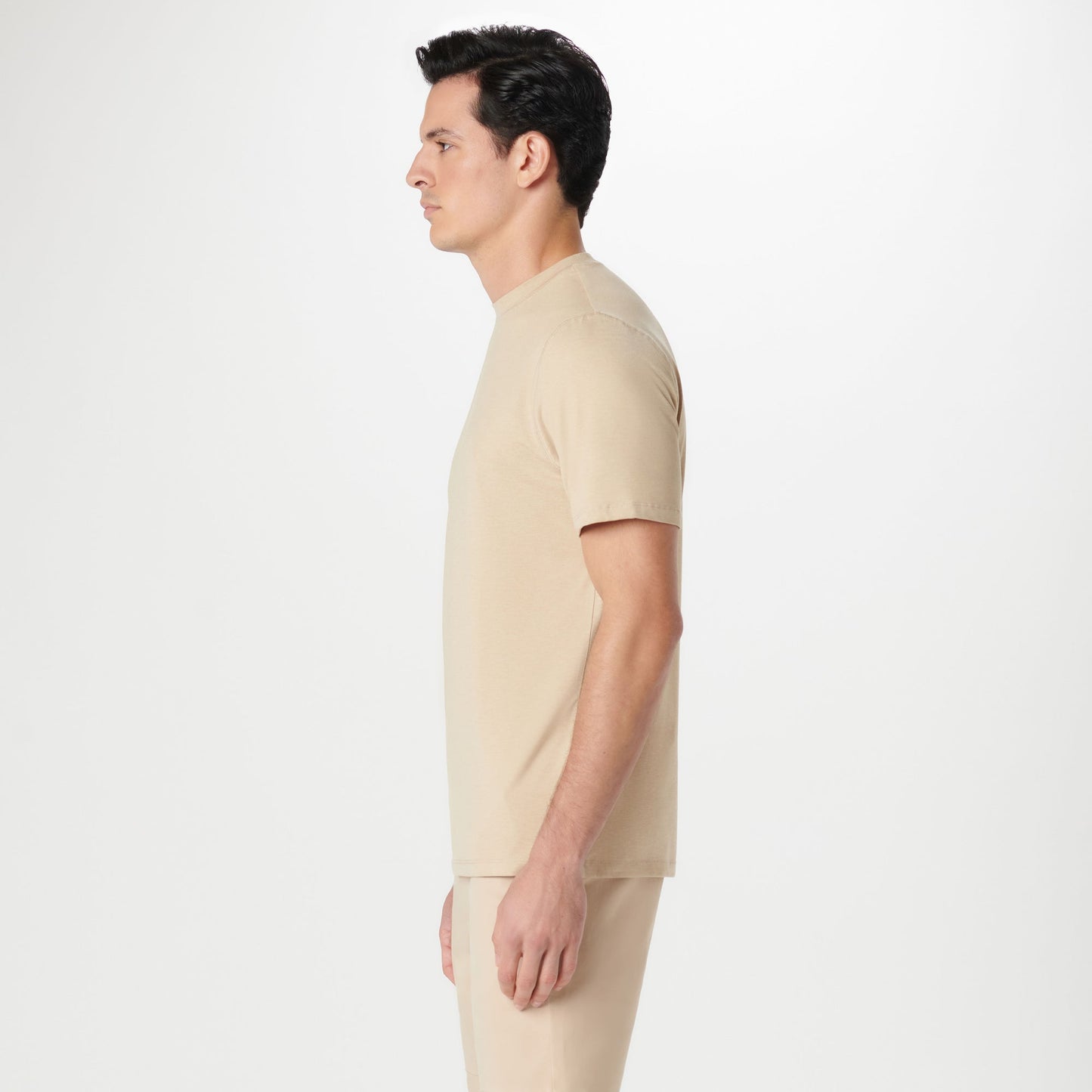 Bugatchi UV50 Performance T-Shirt Sand