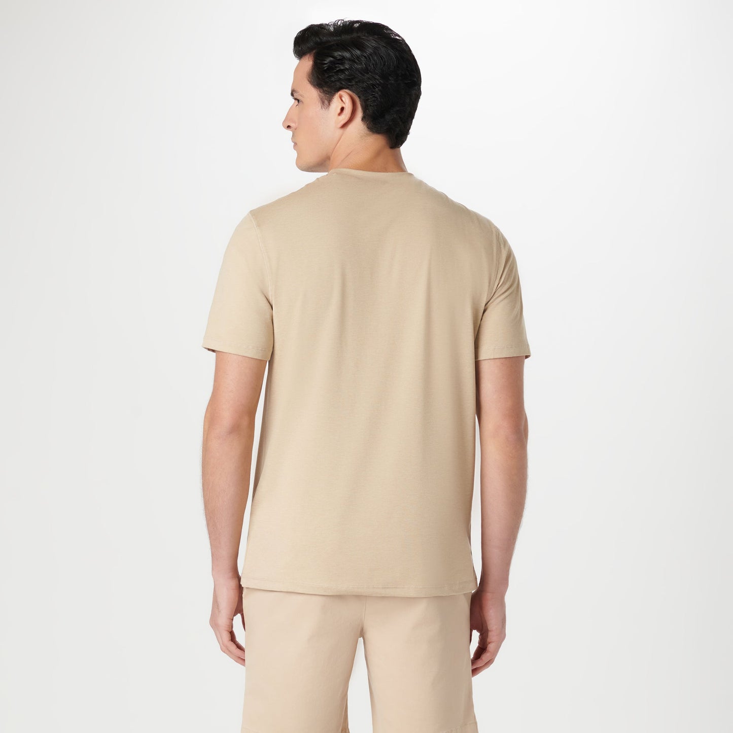 Bugatchi UV50 Performance T-Shirt Sand