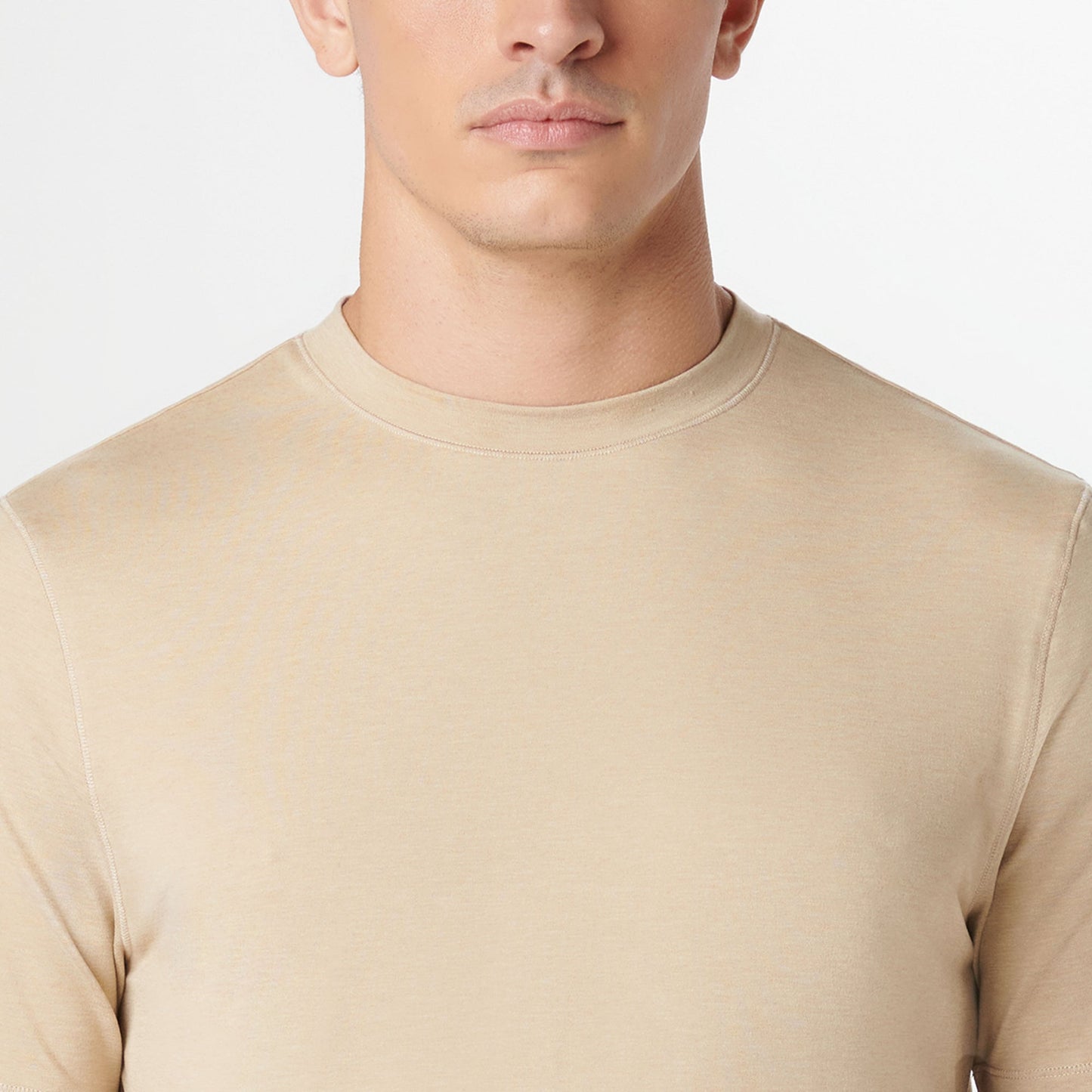 Bugatchi UV50 Performance T-Shirt Sand