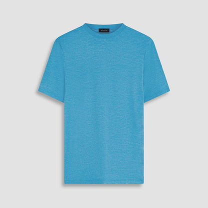 Bugatchi UV50 Performance T-Shirt Aqua