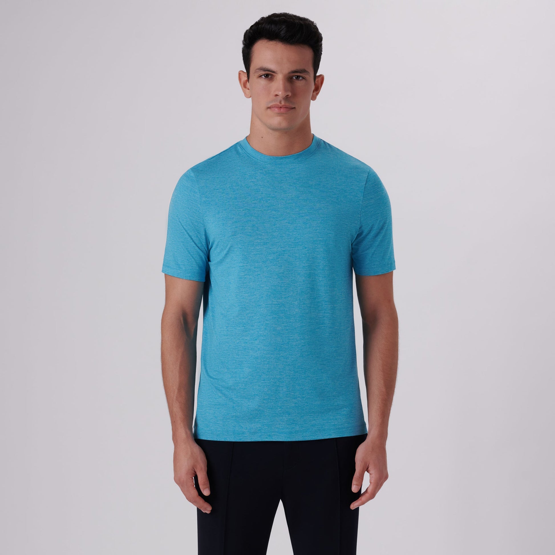 Bugatchi UV50 Performance T-Shirt Aqua