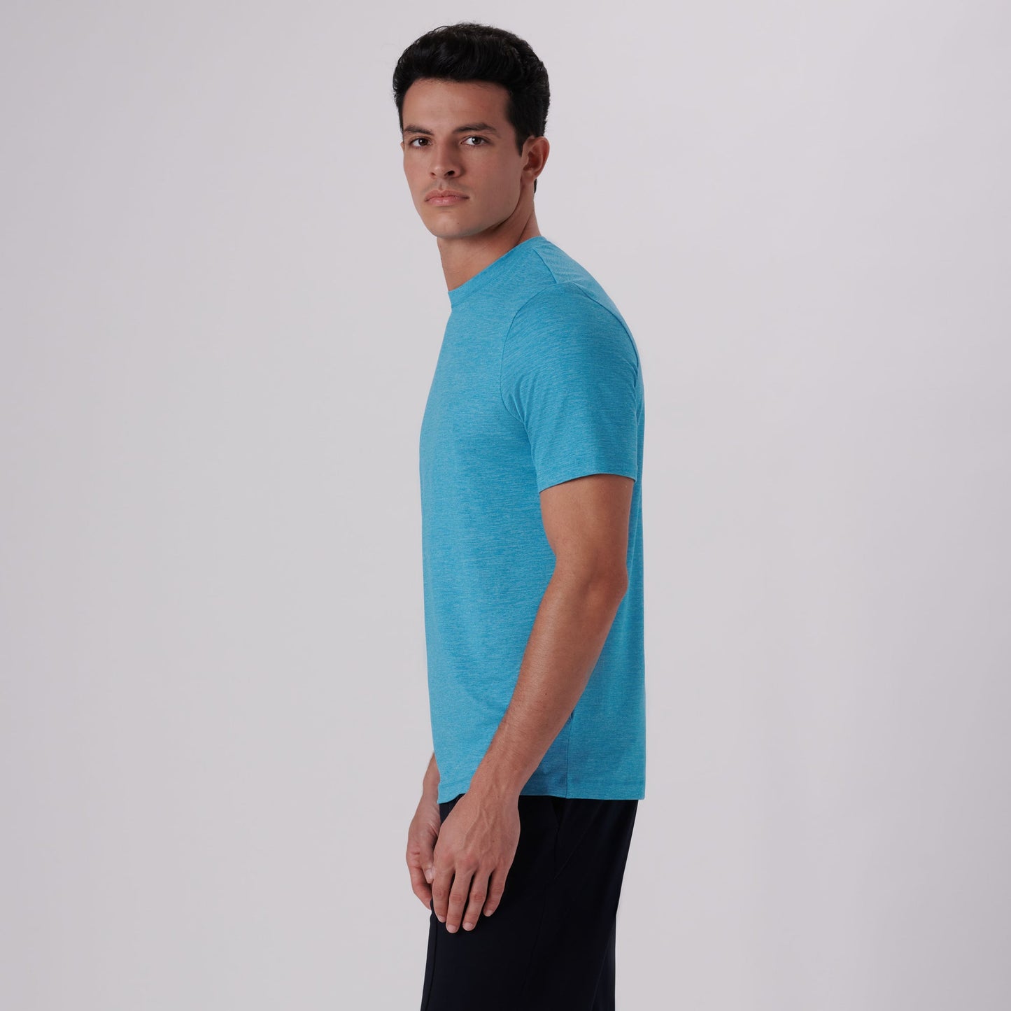 Bugatchi UV50 Performance T-Shirt Aqua