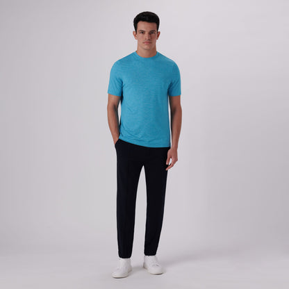 Bugatchi UV50 Performance T-Shirt Aqua