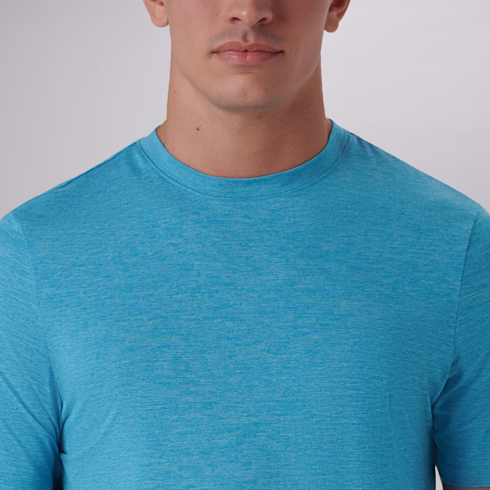 Bugatchi UV50 Performance T-Shirt Aqua
