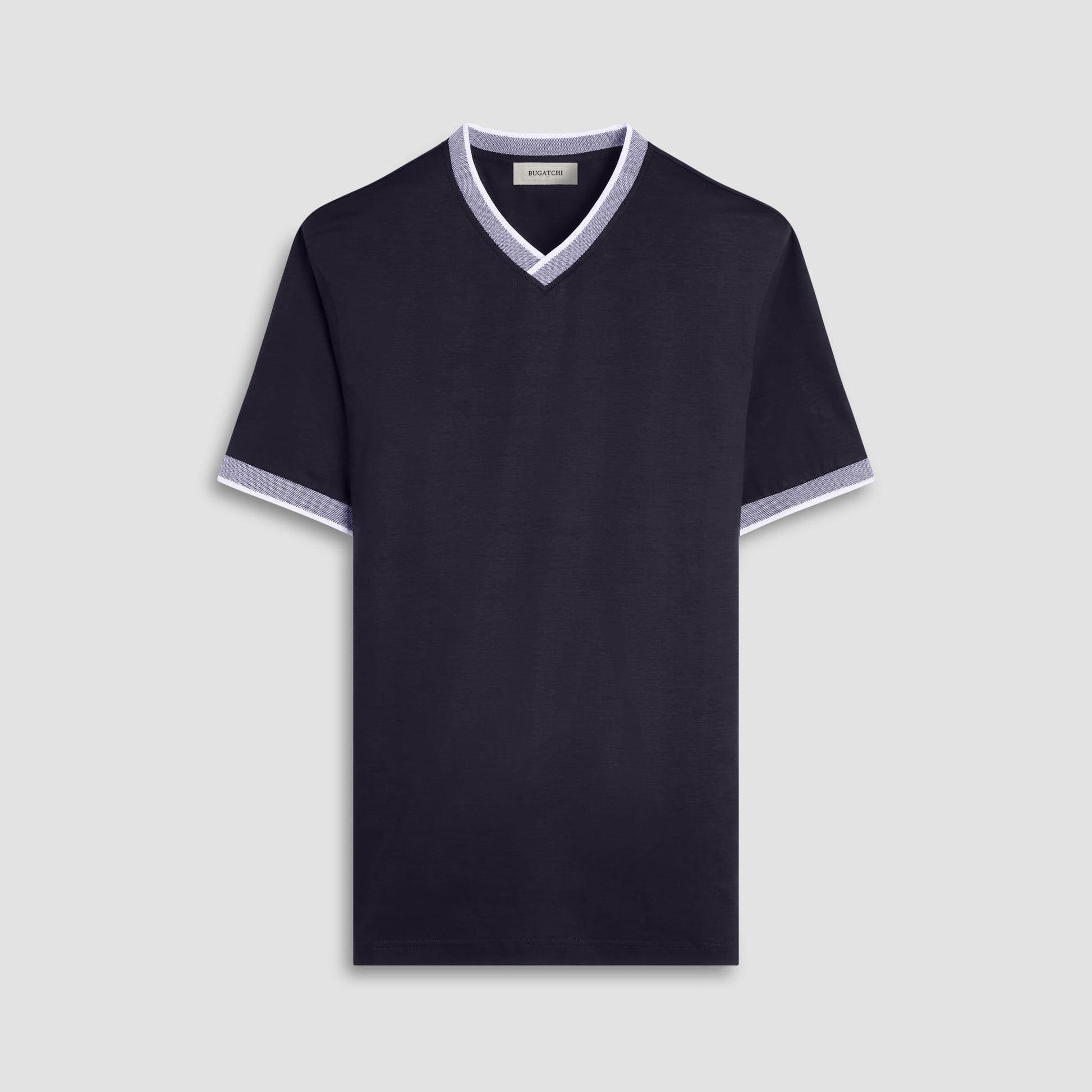 Bugatchi Solid Crew Neck T-Shirt Black