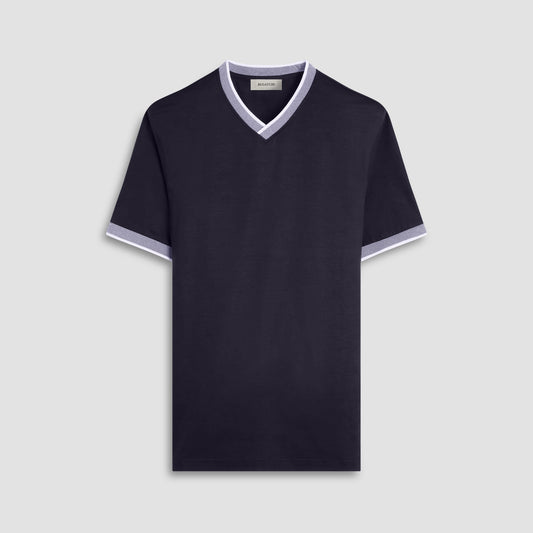 Bugatchi Solid Crew Neck T-Shirt Black