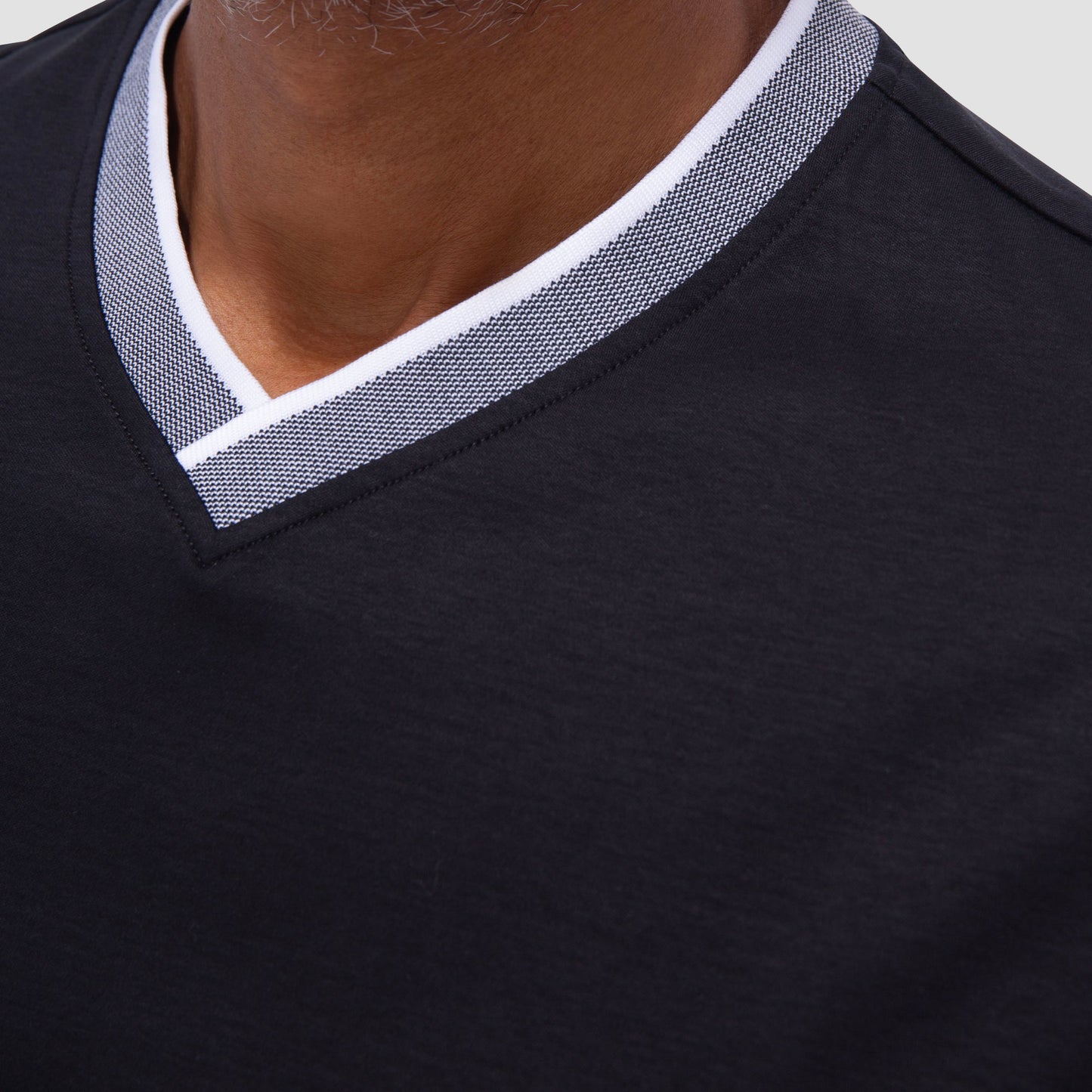 Bugatchi Solid Crew Neck T-Shirt Black