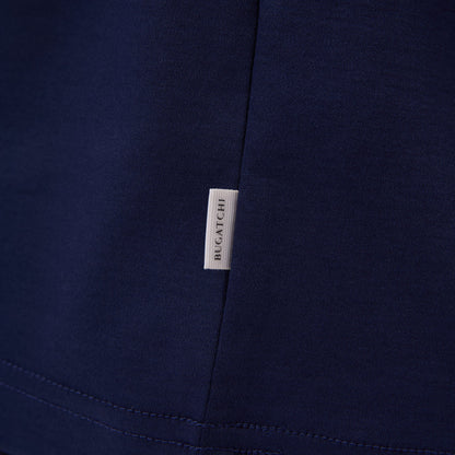 Bugatchi Solid Crew Neck T-Shirt Navy