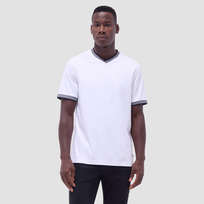 Bugatchi Solid Crew Neck T-Shirt White