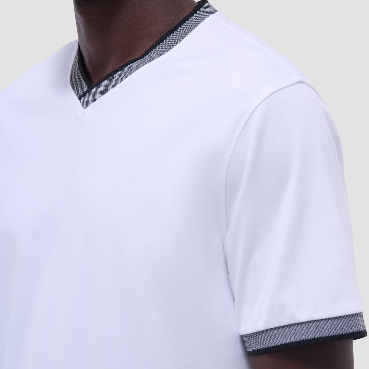 Bugatchi Solid Crew Neck T-Shirt White