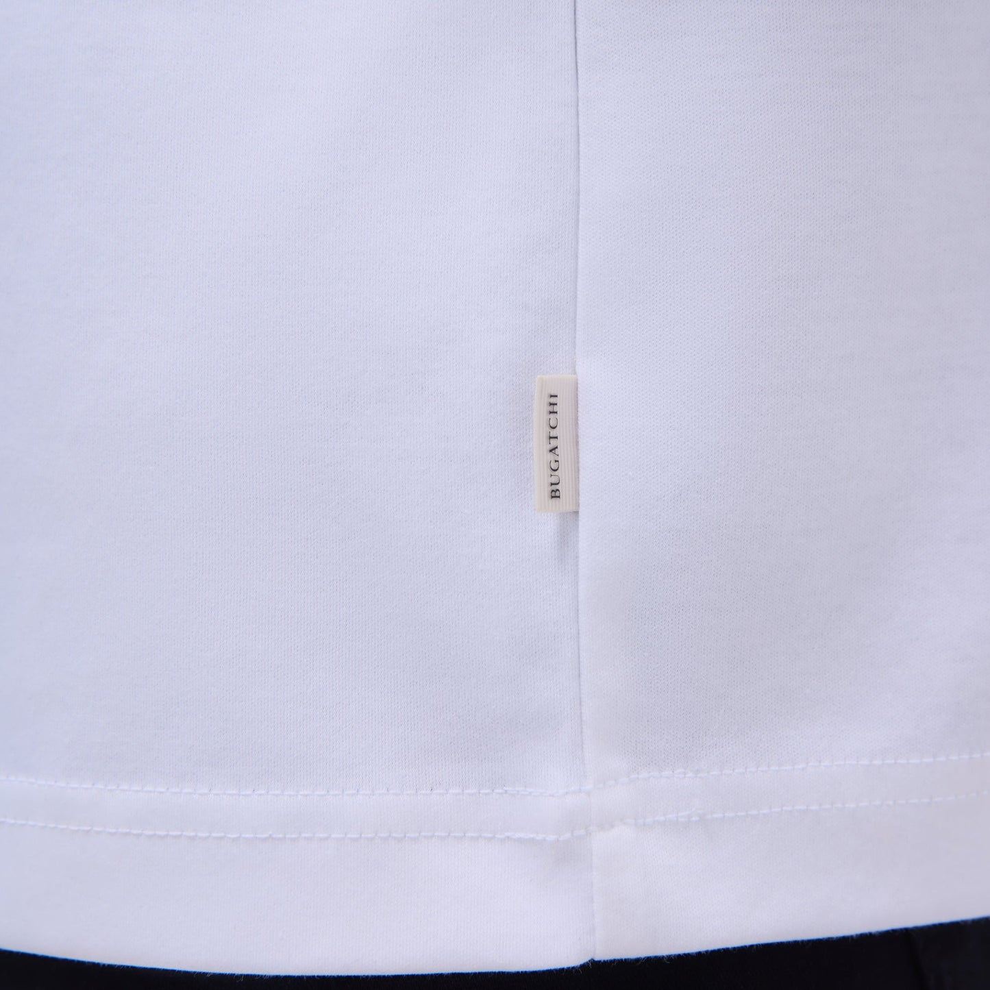 Bugatchi Solid Crew Neck T-Shirt White